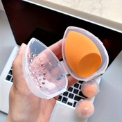 Resim 1/2 adet Koruyucu Seyahat Kılıfı Koruyucu Makyaj Süngeri Seyahat Kılıfı - Nefes Alabilen Güzellik Blender Tutucu Şeffaf Depolama Kutusu - Seyahat Aksesuarı 