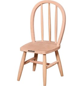 Resim Masifart Bricius Ada Çocuk Sandalyesi Cilasız Ham Ham 