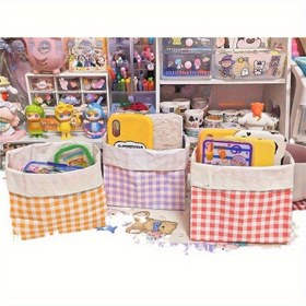 Resim 30 adet (Turuncu/Kırmızı/Sarı/Yeşil/Mor Rastgele Basit Makaron Renkli Ekose Kağıt Çanta Hediye Çantaları 22.5cm * 14.61cm * 7.8cm Şeker ve Çeşitli Depolama Kağıdı Çantası Fotoğrafçılık Doğum Günü, Parti Hediye Paketleme için 
