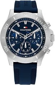 Resim TOMMY HILFIGER ERKEK LACİVERT DİAL LACİVERT SİLİKON KAYIŞ SAATİ - 1792112, Lacivert: lacivert 