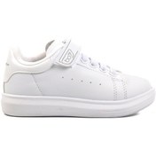 Resim Beyaz Cırtlı Unisex Çocuk Spor Ayakkabı 150 F Beyaz 