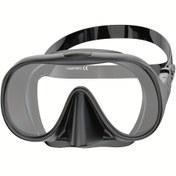 Resim Geniş Görüş Çerçevesiz Snorkel Maskesi Ultra Panoramik Temperli Cam Yüzme Gözlüğü Yetişkinler İçin Uygun 