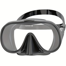 Resim Geniş Görüş Çerçevesiz Snorkel Maskesi Ultra Panoramik Temperli Cam Yüzme Gözlüğü Yetişkinler İçin Uygun 