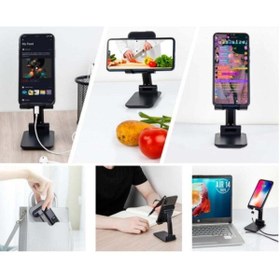 Resim Premium Ticaret Katlanabilir Masaüstü Telefon Ve Tablet Tutucu 