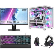 Resim Dragos DRX7805 R7-5700X 32 GB 1 TB NVMe 12 GB RTX5070 24.5" Free Dos Masaüstü Oyuncu Bilgisayarı 