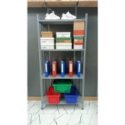 Resim Uzman Grup Raf Sistemleri 4 Raflı 2 Metre 31X75 Çelik Raf - Depo Rafı -Dosya Dolabı - Kiler Rafı 