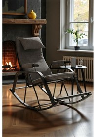 Resim Zerkaconcept Nil Sallanan Sandalye Koltuk Tv Koltuğu Antrasit 