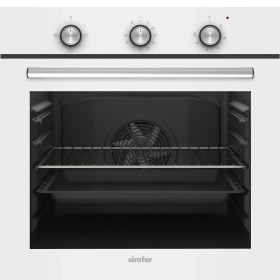 Resim Simfer SB8202 Diamond 4 Programlı Beyaz Cam Power Turbo Ankastre Fırın 