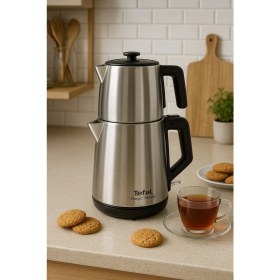 Resim Tefal Xl Kapasite Paslanmaz Çelik Gövdeli 1650 Watt Çay Makinesi - Inox 