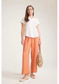Resim DeFacto Regular Fit Esnek Belli Cepli Düz Paça Pantolon F0984AX25SMOG327 