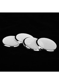 Resim Geeroyoo Araba Hoparlörü Koruyucu Kafesleri - 1 İnç Plastik Çerçeve, Elektroplated Beyaz, 4 Adet - Ses Geçirimi İyi, Deformasyona Dayanıklı 