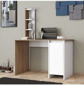 Resim Umg Mobilya Ege Kulpsuz Çalışma Masası, Bilgisayar Masası Meşe - Beyaz 