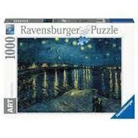 Resim Ravensburger 1000 Parça Puzzle Vincent Van Gogh Nehrinde Gece 156146 