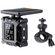 Resim Sones M9 Motosiklet Güneş Enerjili Kablosuz Lastik Basıncı Monitörü Lastik Basıncı 