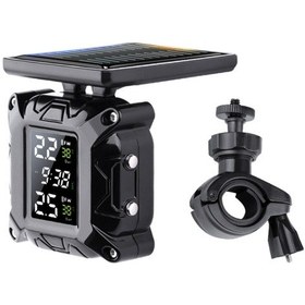 Resim Sones M9 Motosiklet Güneş Enerjili Kablosuz Lastik Basıncı Monitörü Lastik Basıncı 