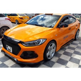 Resim Hyundai Elantra Uyumlu Sinyalsiz 2016-2018 Batman Yarasa Ayna Kapağı Piano Black Abs Plastik 