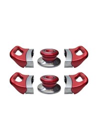 Resim Kırmızı Tencere Tava Yan Kulpları Ve Kapak Kulpu Seti - 2 Set Diğer 