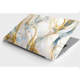 Resim Laptop Sticker Bilgisayar Notebook Pc Kaplama Etiketi Soyut Mermer Ebru 