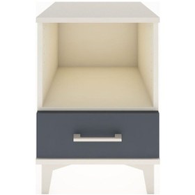 Resim Hyperion Komodin Tek Raflı Tek Çekmeceli 44x44x64 Aytaşı-antrasit Aytası 