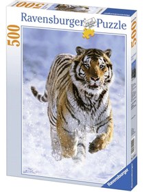 Resim Ravensburger 500 Parça Puzzle Kaplan ve Kar 144754 