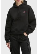 Resim Tommy Jeans Bayan Sweat Dw0dw19414 Bds Siyah Siyah 