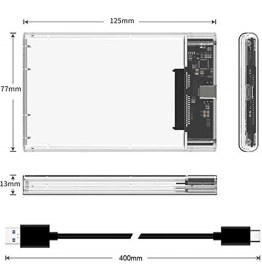 Resim Alfais 4389 2.5ınç Sata Type-C USB 3.1 Hard Disk Kutusu 