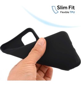 Resim Microsonic Matte Silicone Apple iPhone 11 Pro Max Kılıf Siyah 