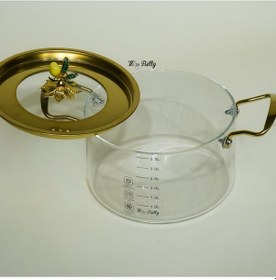 Resim Linda Cam Tencere 3,5 Lt Şeffaf 