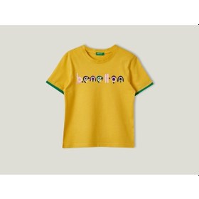 Resim United Colors Of Benetton Benetton Kız Çocuk Tshirt Bnt-g290 Top 001 