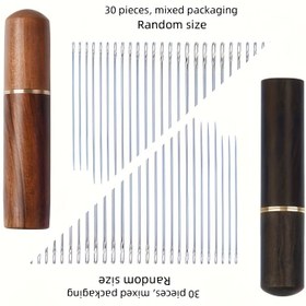 Resim 30 adet Kendinden Döşemeli İğne, Çeşitli Boyutlar, Döşemeli Olmayan, Yaşlı Kör İğneler, El Dikiş, Quilting, Giyim için Quilting İğneleri için El Quilting 