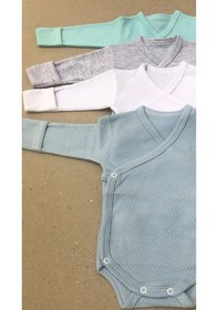 Resim Özdemirlitekstil Bebelino Çıtçıtlı Badi Kruvaze (4 Lü Paket) (456579509) Çok Renkli 