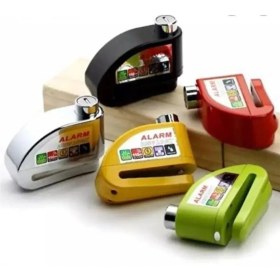 Resim MOTOSİKLET ALARMLI DİSKİ KİLİDİ RENKLİ DİSK KİLİT 