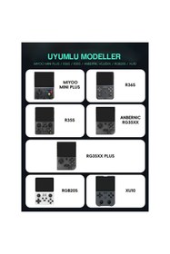 Resim İMEXTECH Miyoo R35s/r36s El Tipi Oyun Konsolu Dayanıklı Kaymaz, Su Geçirmez Kumaş Pembe Koruma Çantası 