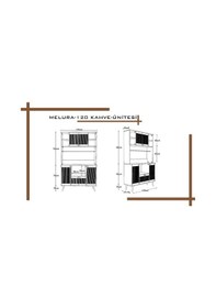 Resim Melura Kahve Köşesi 120 Cm %100 Mdf Çok Amaçlı Dolap Beyaz 