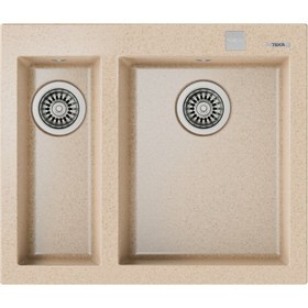 Resim FORSQUARE 590 TG AVENA BEIGE Ankastre Kumanda Sifonlu Granit Eviye Bej 59 cm 115260021 