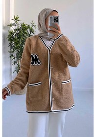 Resim Buklet Triko Hırka - Camel Camel 