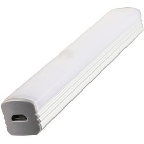 Resim Youtek Usb Şarjlı 106mm Led Uzun Işık, Vücut Sensörlü, Manyetik & Deliksiz Kurulum, 3 Işık Modu, Mutfak Dolap Odası Koridor Için 