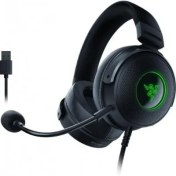 Resim Razer Kraken V3 RGB 7.1 HyperSense Surround Siyah Gaming Kulaklık (RZ04-03770100-R3M1) 