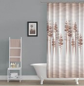 Resim Zethome Banyo Perdesi 2x120x200 Çift Kanat Duş Perdesi Halka Hediyeli Duşakabin Perdesi 3390 
