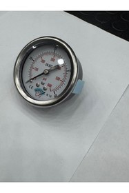 Resim SCOTT Ø 50 mm Gliserinli Tip Manometre 1/4'' Arkadan Bağlantılı Pnotip 304 Inox Pirinç ( 0 .....40Bar ) 