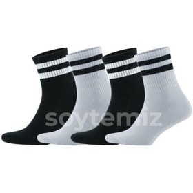 Resim Soytemiz Unısex Çizgili Coton Spor Çorap 4 Lü Diğer 