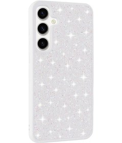 Resim Galaxy S24 Plus Uyumlu Parlak Taşlı Tasarım Pırlanta Zore Kılıf-beyaz Beyaz 