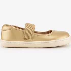 Resim HOPFRÖG Smart Walker Mary Jane Altın Yıldız Barefoot Kız Babet Ayakkabı 