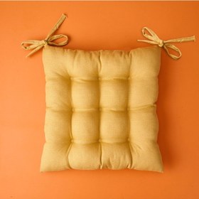 Resim Soft Traum Sandalye Minderi - Hardal - 40x40 Cm Çok Renkli 