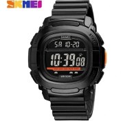 Resim Hanyang Siyah Skmeı Çift Zamanlı Spor Saatler Erkek Chrono Geri Sayım Dijital Erkek Kol Saati Pu Deri LED Aydınlatmalı Saat Montre Homme 1657 (Yurt Dışından) 