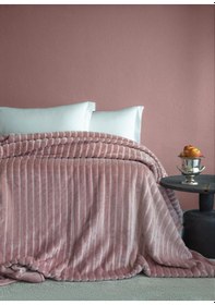 Resim Apricitas Home Battaniye Gentle Blush 200/220 Çift Kişilik Pembe 