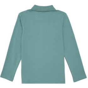 Resim U.S. Polo Assn. Kız Çocuk Mint Polo Yaka Basic Sweatshirt 50296377-VR090 