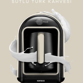 Resim Karaca Hatır Mod Sütlü Türk Kahve Makinesi Retro Krem 
