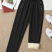 Resim 1 Kışlık Astarlı Kadın Uzun Pantolon, Kalın Sıcak Rahat Düz Paça Soğuk Hava Pantolonu, Günlük Soğuk Pantolonlar,Günlük Kış Giyimi,Kalın Kış Pantolonu,Günlük Kadın Pantolonları,Normal Kesim Pantolon,Düz Renk Pantolon,Kalın ve Sıcak Kumaş 