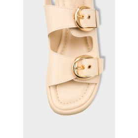 Resim Capone Outfitters Cortney Dolgu Topuklu Çift Bantlı Tokalı Kadın Sandalet 